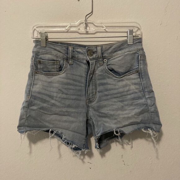 American Eagle Outfitters Pants - AMERICAN EAGLE OUTFITTERS Next Level Stretch light wash zip fly cut off shorts 6